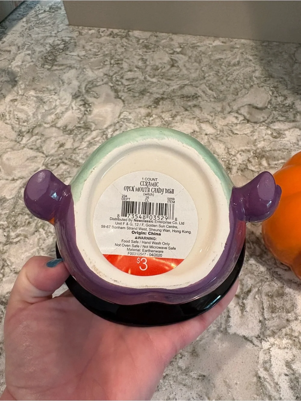 Target Halloween 2020 Set of Ceramic Halloween Witch and Pumpkin Candy Holders